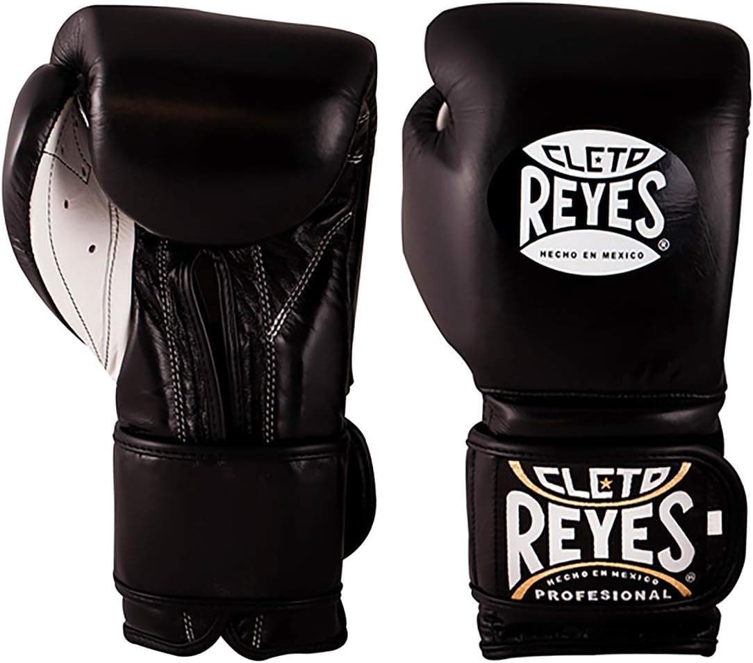 Cleto Reyes Training Gloves with Hook and Loop Closure for Men and Women (16oz, Black)