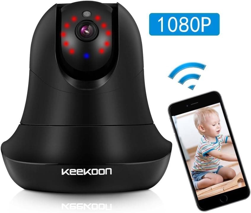 Wireless IP Camera, MZvul HD 1080P Internet WiFi IP Security Surveillance Camera Baby and Pet Monitor Nanny Cam with Pan/Tilt Motion Detection, 2 Way Audio & HD Night Vision (Without sd Card)