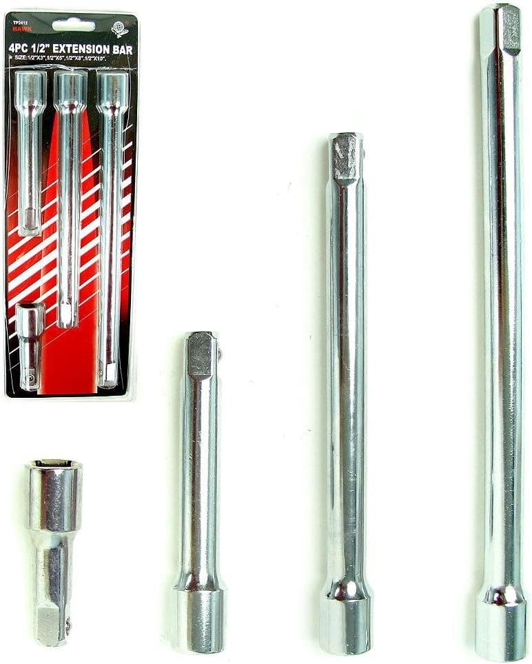 Trademark Global 75-2412 Ratchet Wrench Extension Bar Set