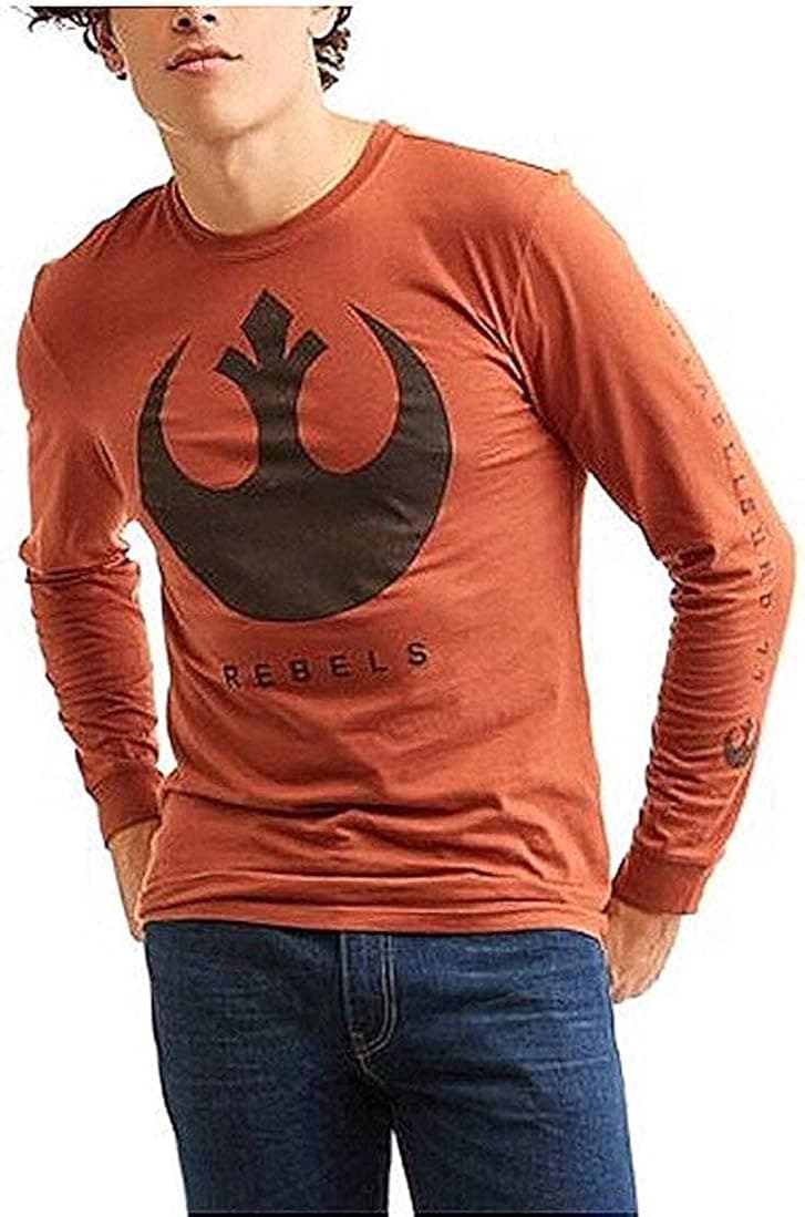 Star Wars The Last Jedi Rebel Logo Orange Long Sleeve Graphic Shirt