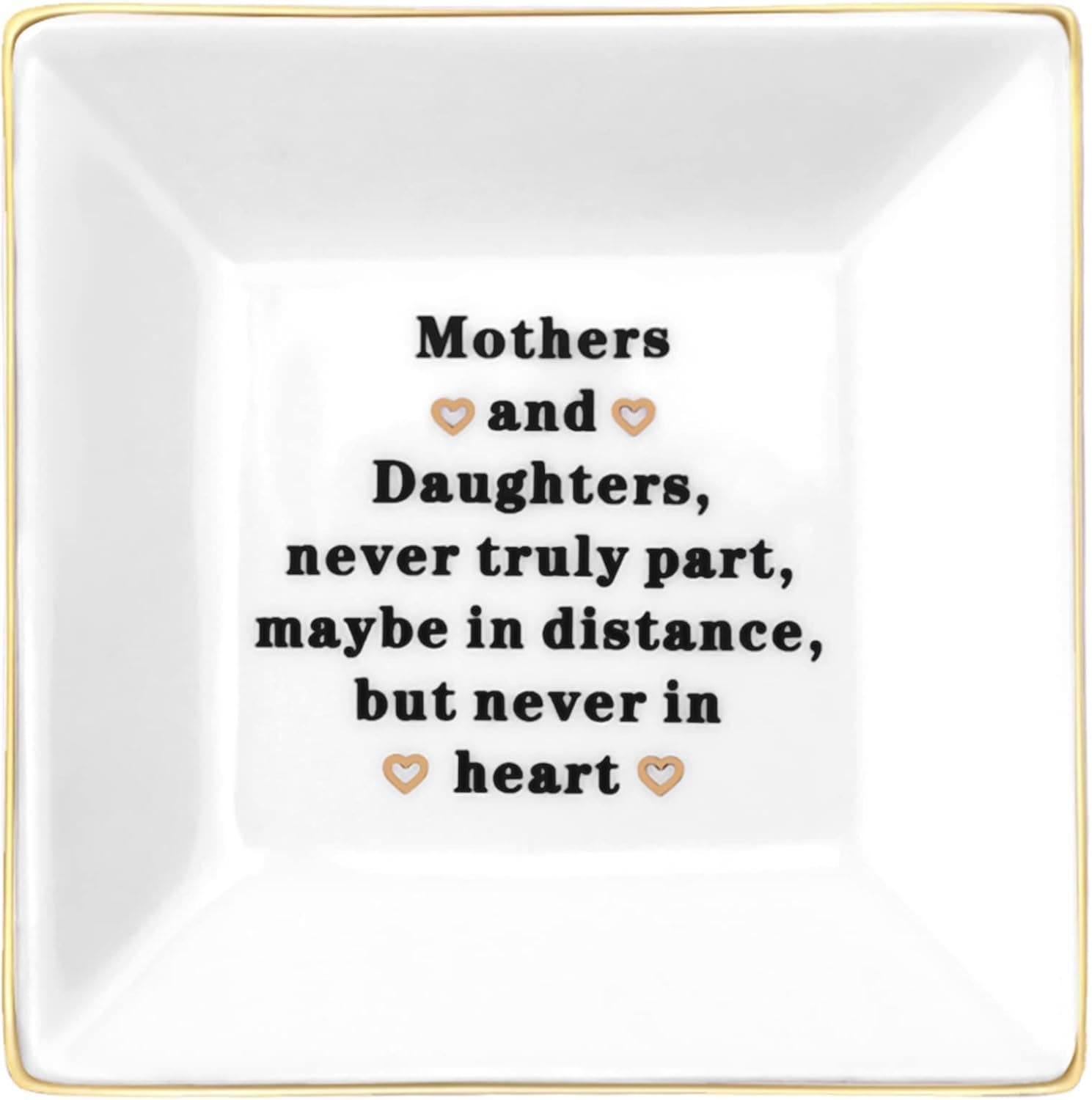 Gifts for Mom from Daughter, Mom Birthday Gifts for Her Women Mother Stepmom Grandma, Valentines Day Mothers Day Gifts Christmas Thanksgiving for Home, Mom Gifts Ceramic Jewelry Tray Dish Decorations
