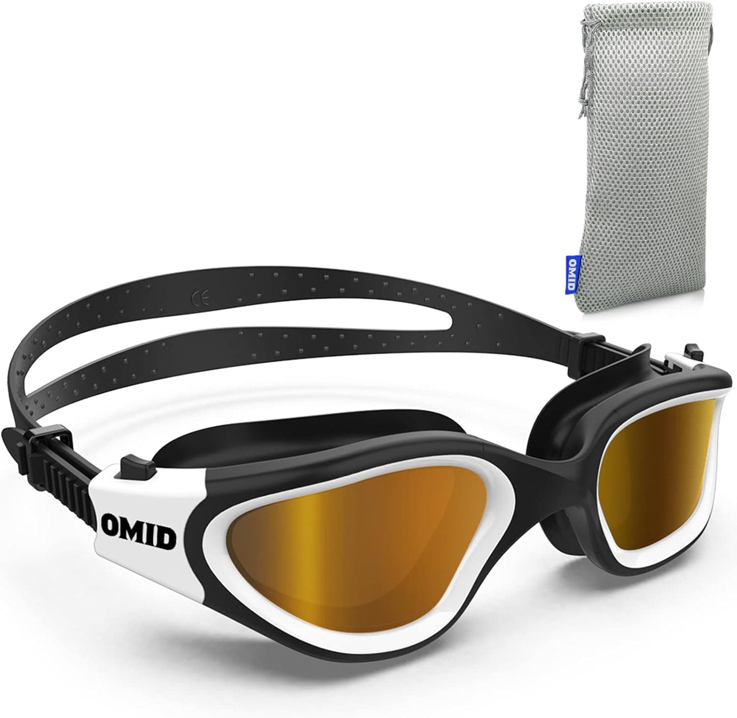 OMID Swim Goggles, P2 Comfortable Polarized Anti-Fog Swimming Goggles for Adult