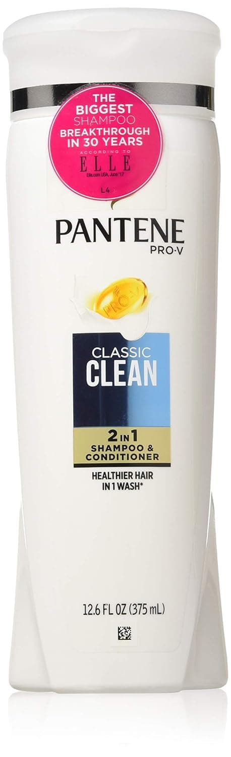 Pantene Pro-V Classic Clean 2-in-1 Shampoo & Conditioner 12.60 oz (Pack of 4)