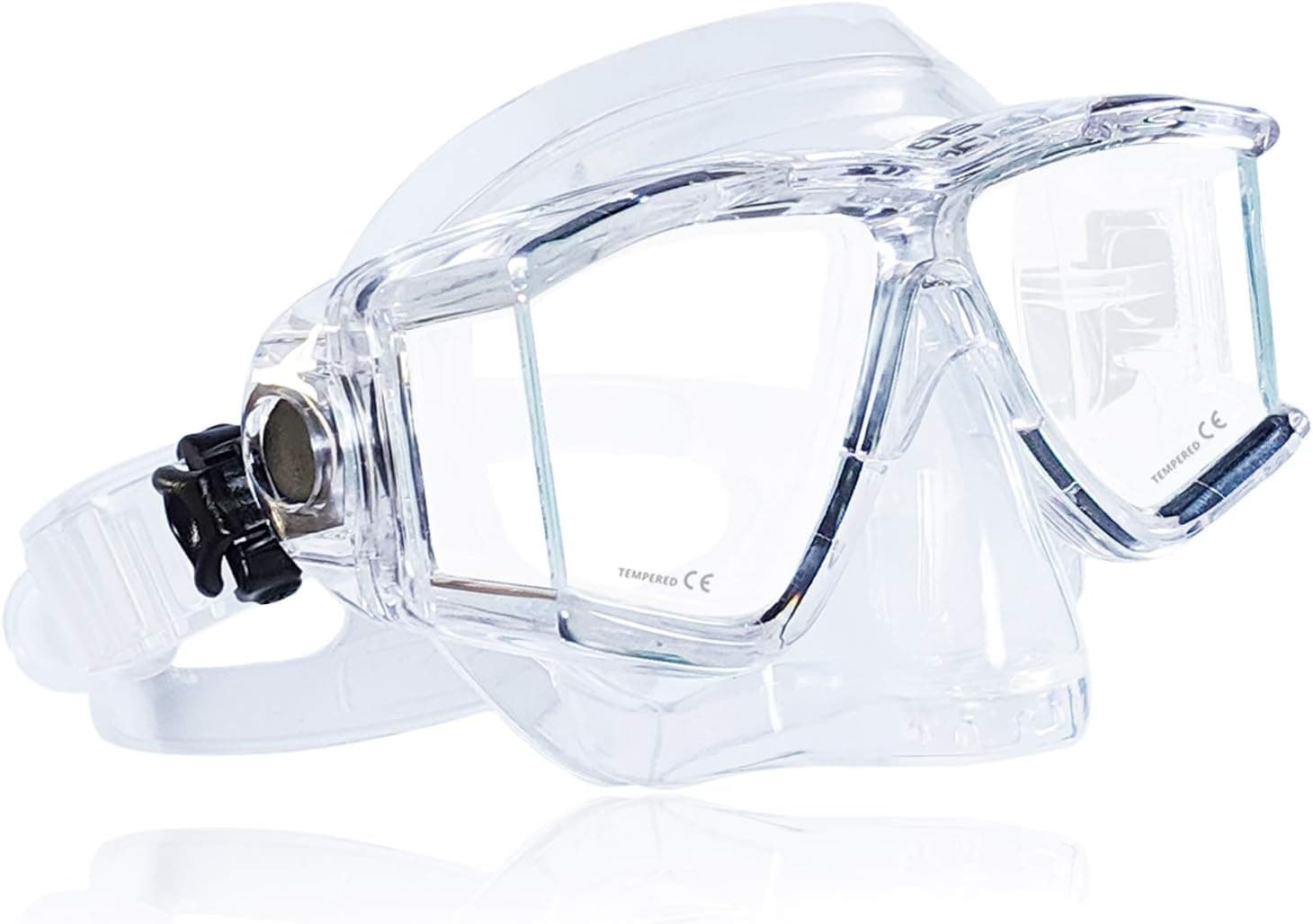 Tilos Double Lens Panoramic Large Wide View Mask for Scuba Diving & Snorkeling