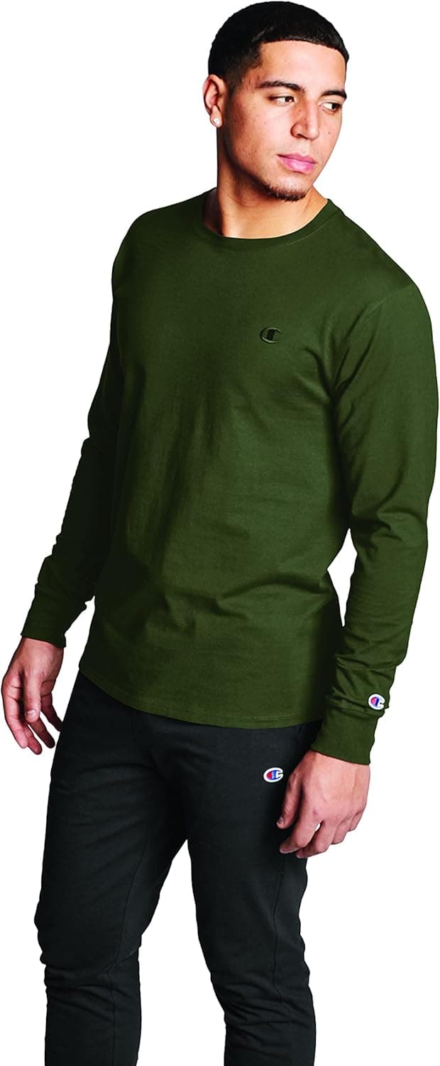 Champion Men's Classic Jersey Long-Sleeve Tee (Retired Colors)