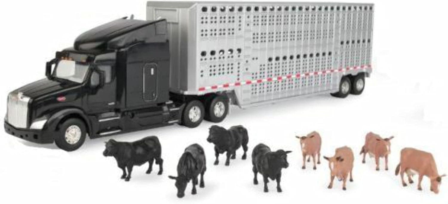 ERTL 1/32 Semi with Cattle Trailer & Animals