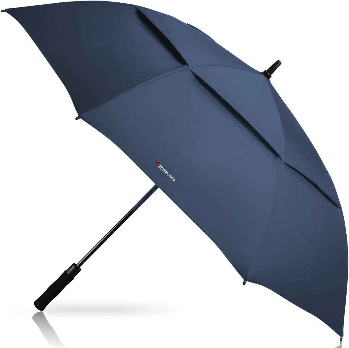 ZEKAR 54/62/68 Inch Windproof Large Golf Umbrella, Extra Oversize Double Canopy Vented Waterproof Stick Umbrellas Automatic Open for Men Women