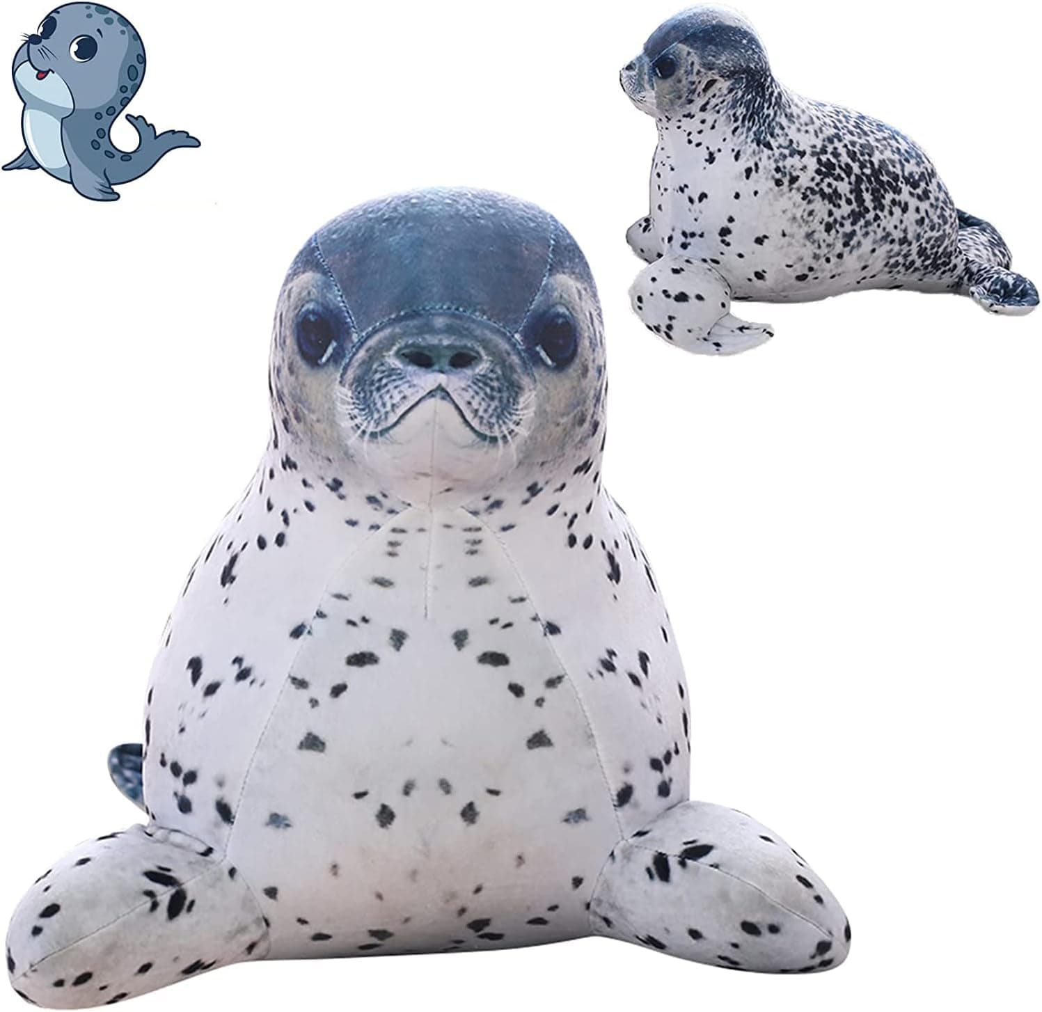 COSGOO 12 Inch Realistic Seal Stuffed Animals Real Looking Seal Plush Toys Seal Plushies Doll Adorable Anime Sea-Lion Stuffed Animals for Kids and Lovers in Birthday, Valentine's Day, Christmas?-¡