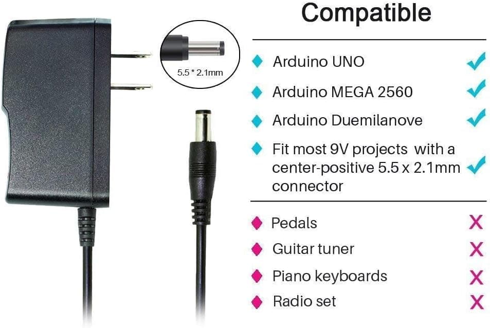 Arduino DC Adapter Development Board ATmega328 USB Cable for Arduino DIY Projects