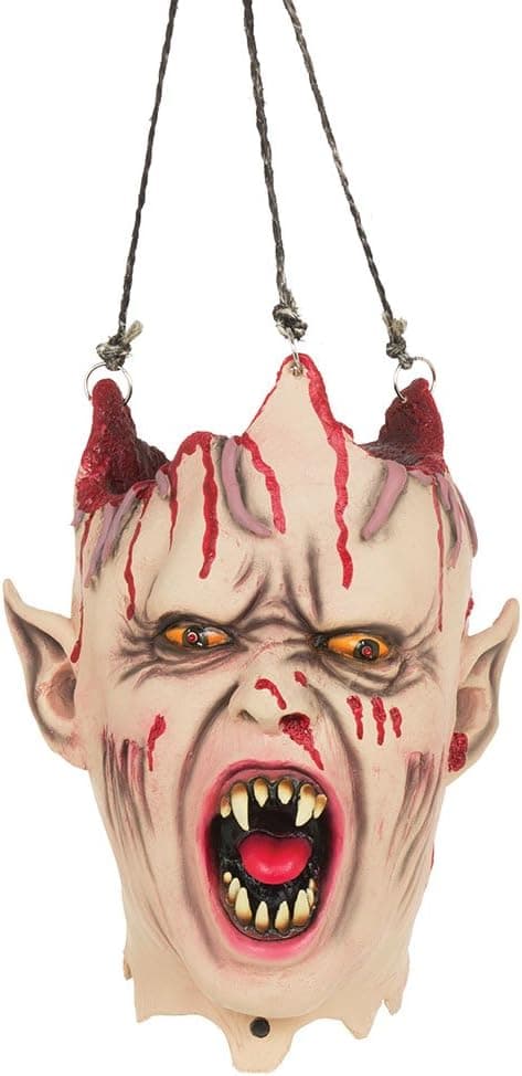 Vampire Hanging Head Decoration With Sound & Light