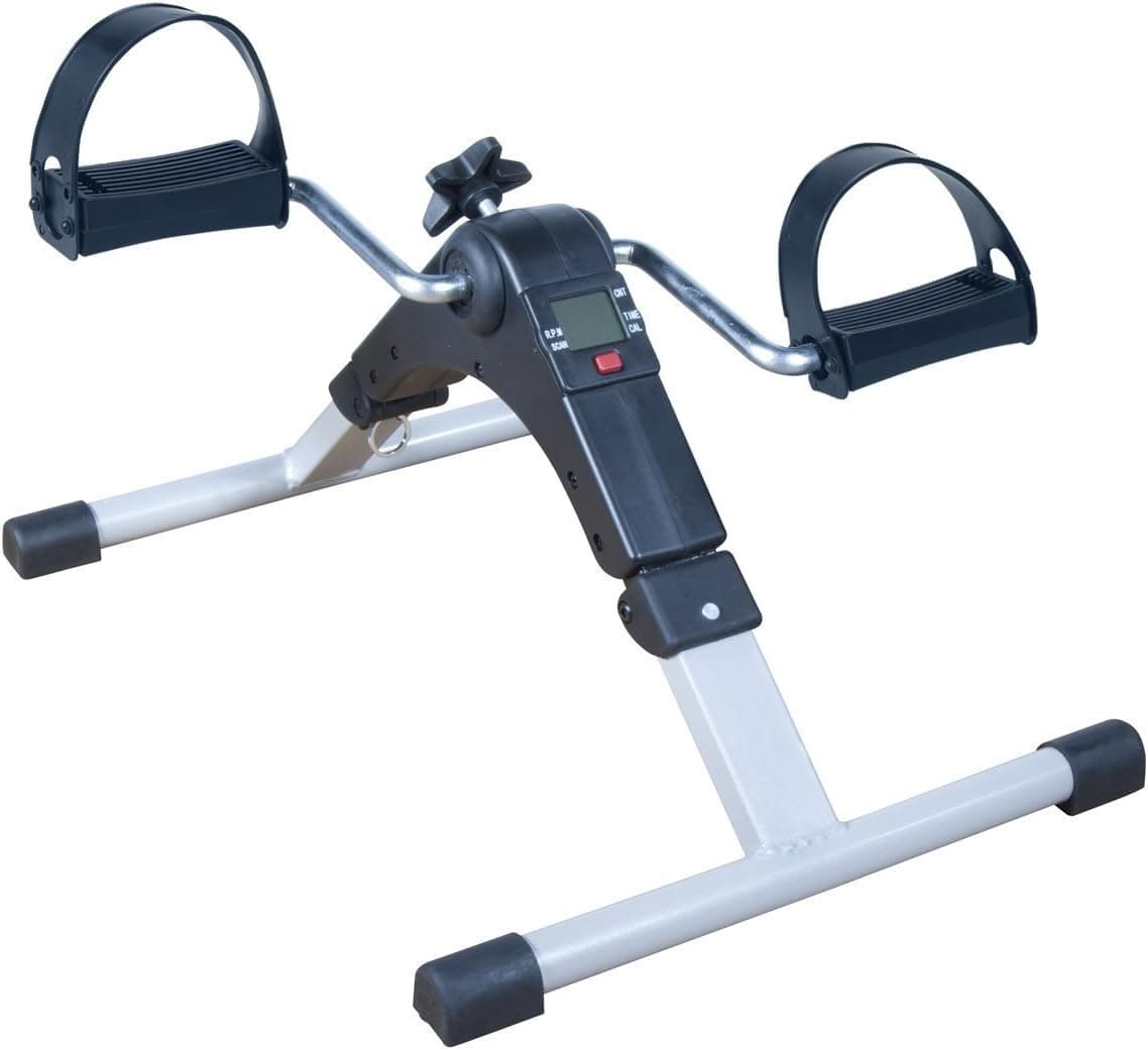EVA Medical Deluxe Folding Exercise Peddler with Electronic Display, Black