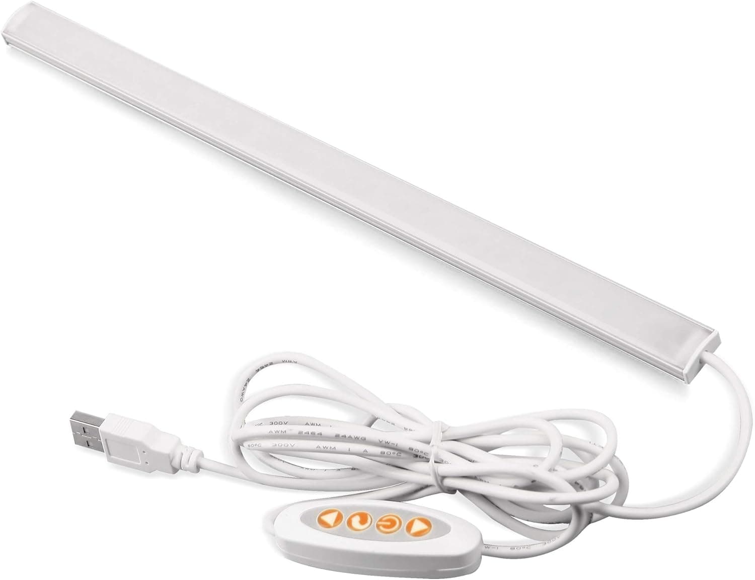 Under Cabinet Lighting Bar Rechargeable, LED Counter Lamp Strip Built-in Magnets, 3 Color Temperature, Dimmable, 11.8Inches, Night Light Bar for Closets Bookshelf