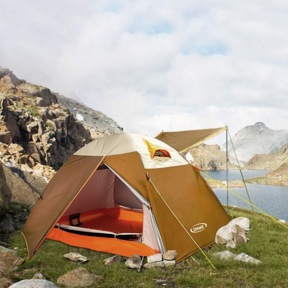 ZOMAKE Lightweight Backpacking Tent, 2 Person Tents for Camping Waterproof Tent Easy Setup Great for Outdoor, Hiking, Mountaineering