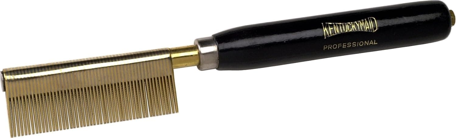 Kentucky Maid SPKM18 Medium Weight Comb with Fine Brass Teeth and Steel Spacers