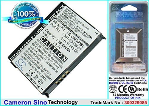 Cameron Sino 1880mAh Battery Compatible with Garmin Nuvi 500, Nuni 550, Zumo 600, Zumo 650, Zumo 660, Nuvi 510, Aera 500, Aera 550, Zumo 220, Zumo 660LM