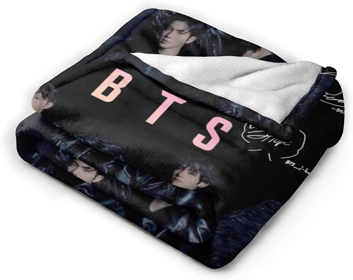Soft Flannel Blanket Lightweight Hypoallergenic Plush Throw Suitable for Bed Sofa Office Lap Living Room Travel Camping 50" x40" (BTS)