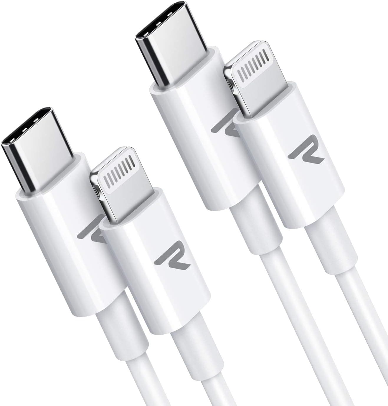 RAMPOW MFi Certified USB C to Lightning Cable 6.6ft - Fast Charging Charger Cable - 18W Power Delivery Charging Cable Compatible with iPhone 12 Pro Max 12 Mini 11 Pro Max XS Max XR X 8 SE iPad iPod
