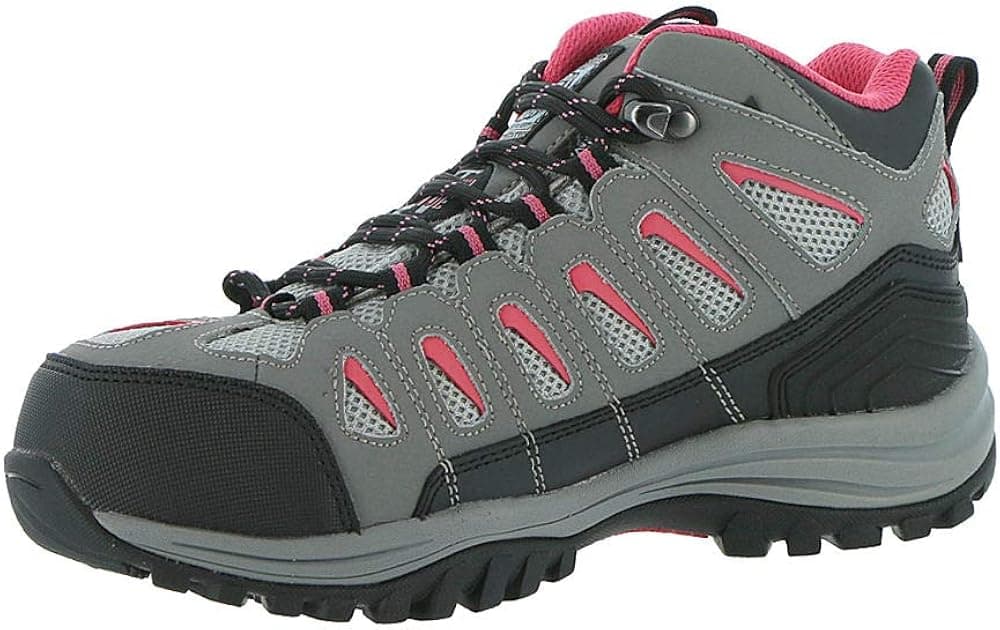 Skechers Work Bellshill ST Steel Toe Womens Boots Gray/Pink 9