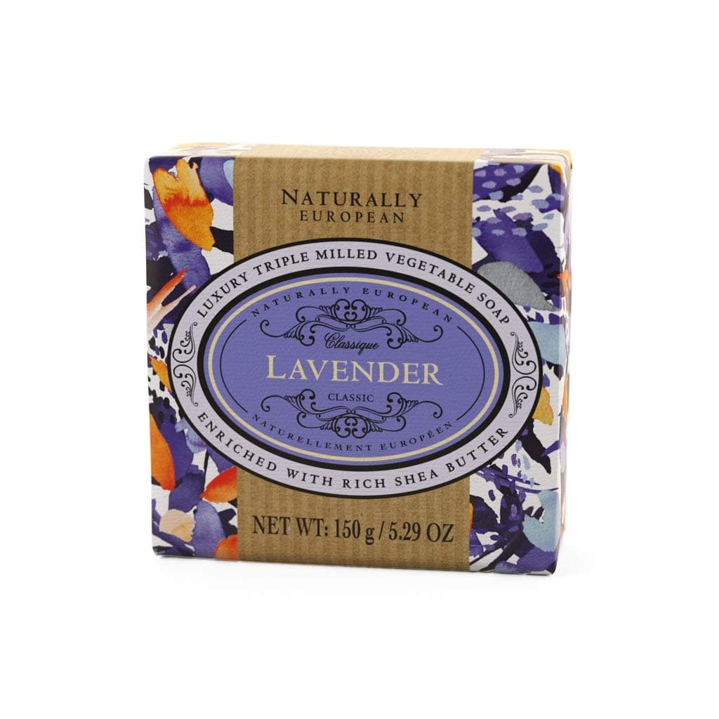 Naturally European - Lavender - Triple-Milled Soap, Enriched with Shea Butter, 150 g / 5.29 oz