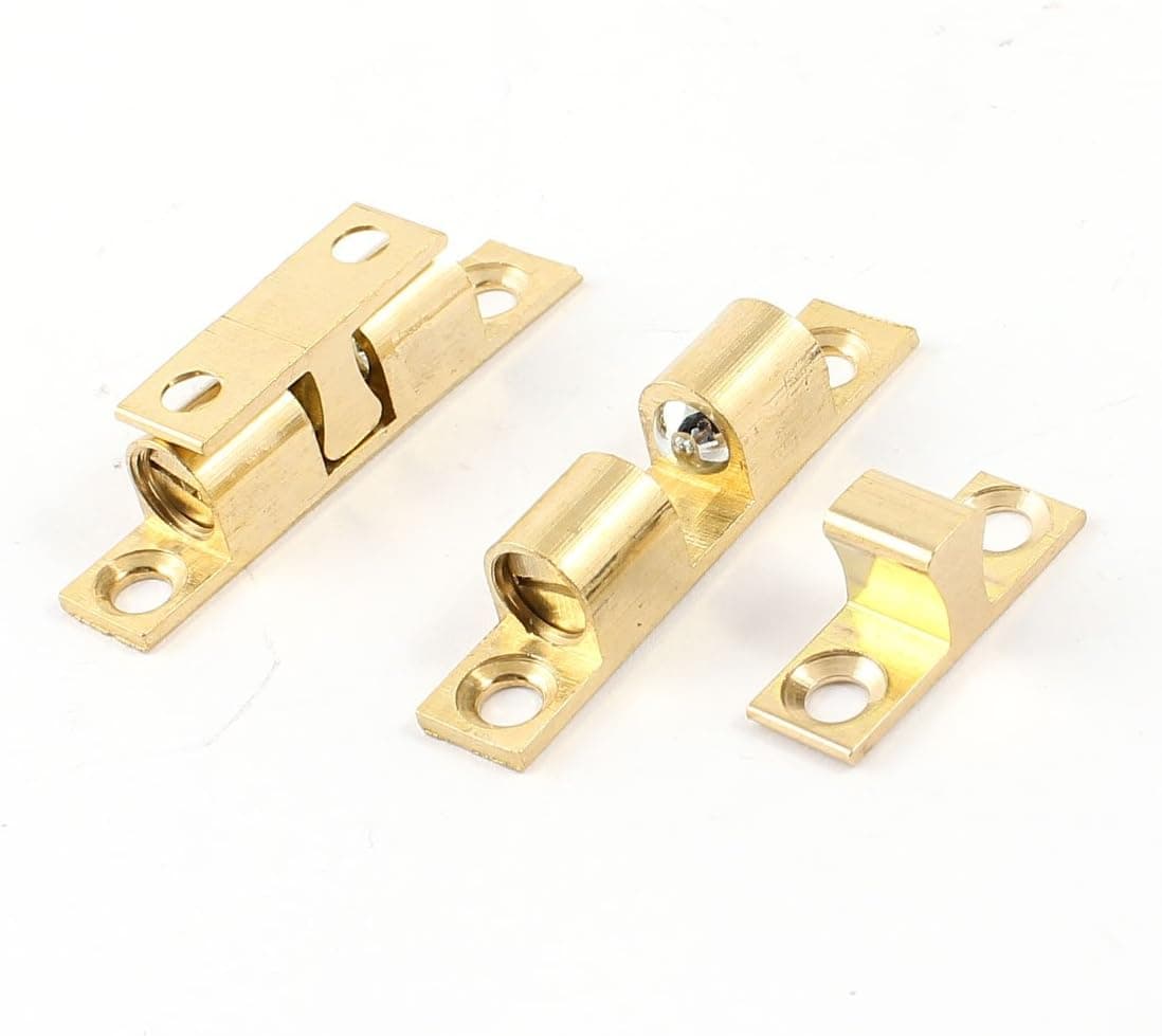 uxcell 2 Pcs Office Home Door Hardware Double Ball Catch 42mm Length