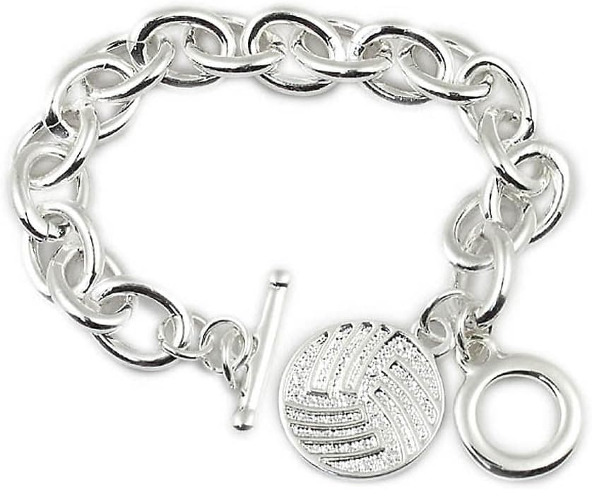 Volleyball Bracelet, Volleyball Jewelry, Volleyball gift for cheerleader, player, coach or team.