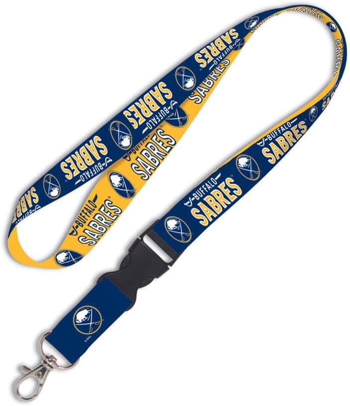 NHL Buffalo Sabres Lanyard with Detachable Buckle, 1-Inch