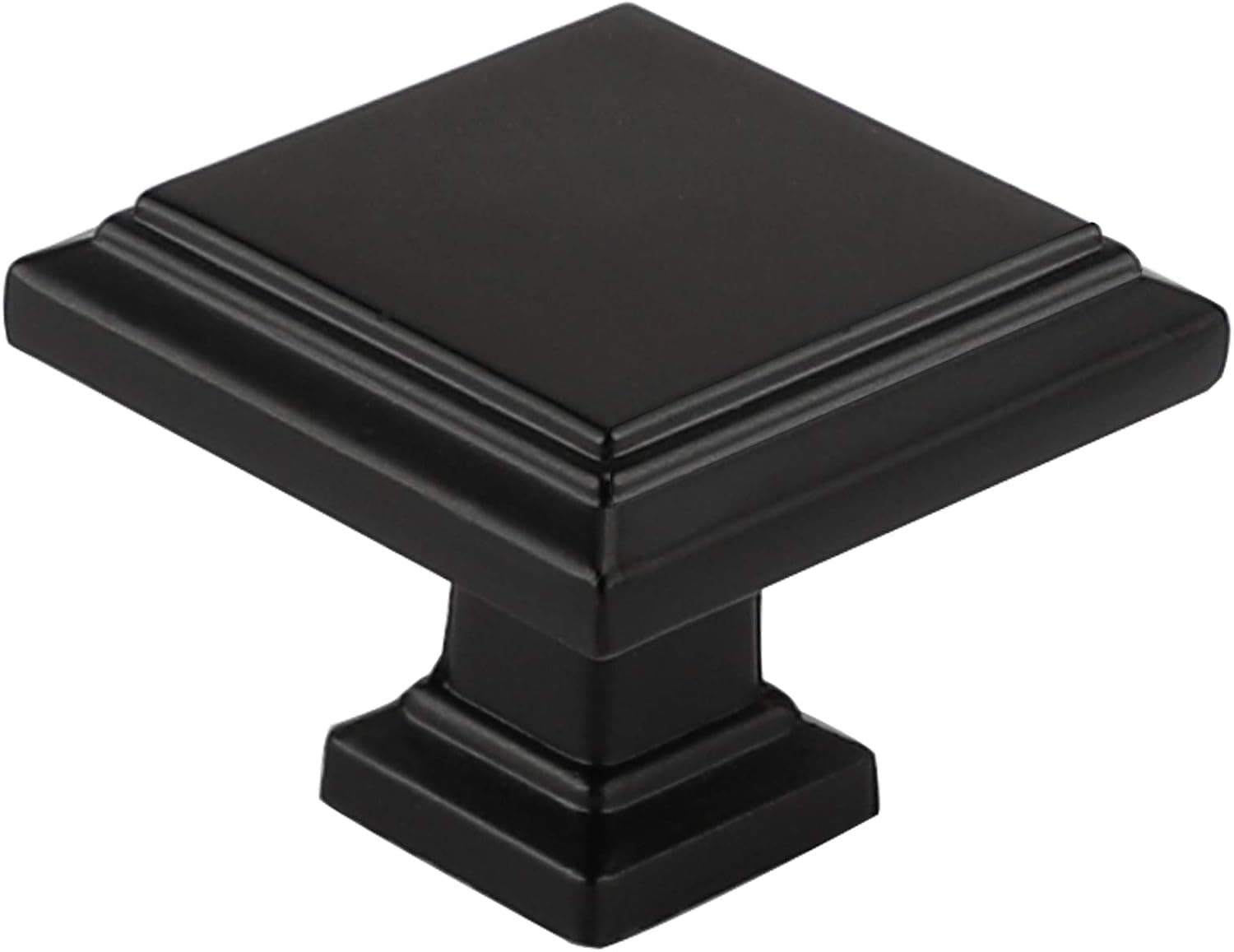 goldenwarm 30 Pack Black Cabinet Door Knobs Square Drawer Knobs - LS9111BK Knobs for Kitchen Cabinet Hardware Dresser Knobs Bathroom Hardware Decorative Knobs