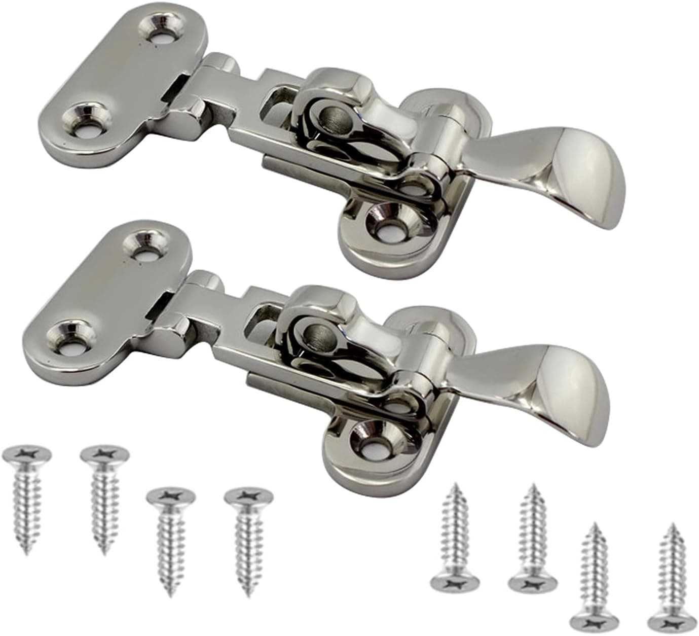 OSTARE Boat Anti-Rattle Latch Lockable Hold Down Clamp Latch 316 Stainless Steel Mirror Polishing 2PCS