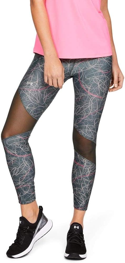 Under Armour Women's HeatGear Armour Ankle Crop Print Leggings