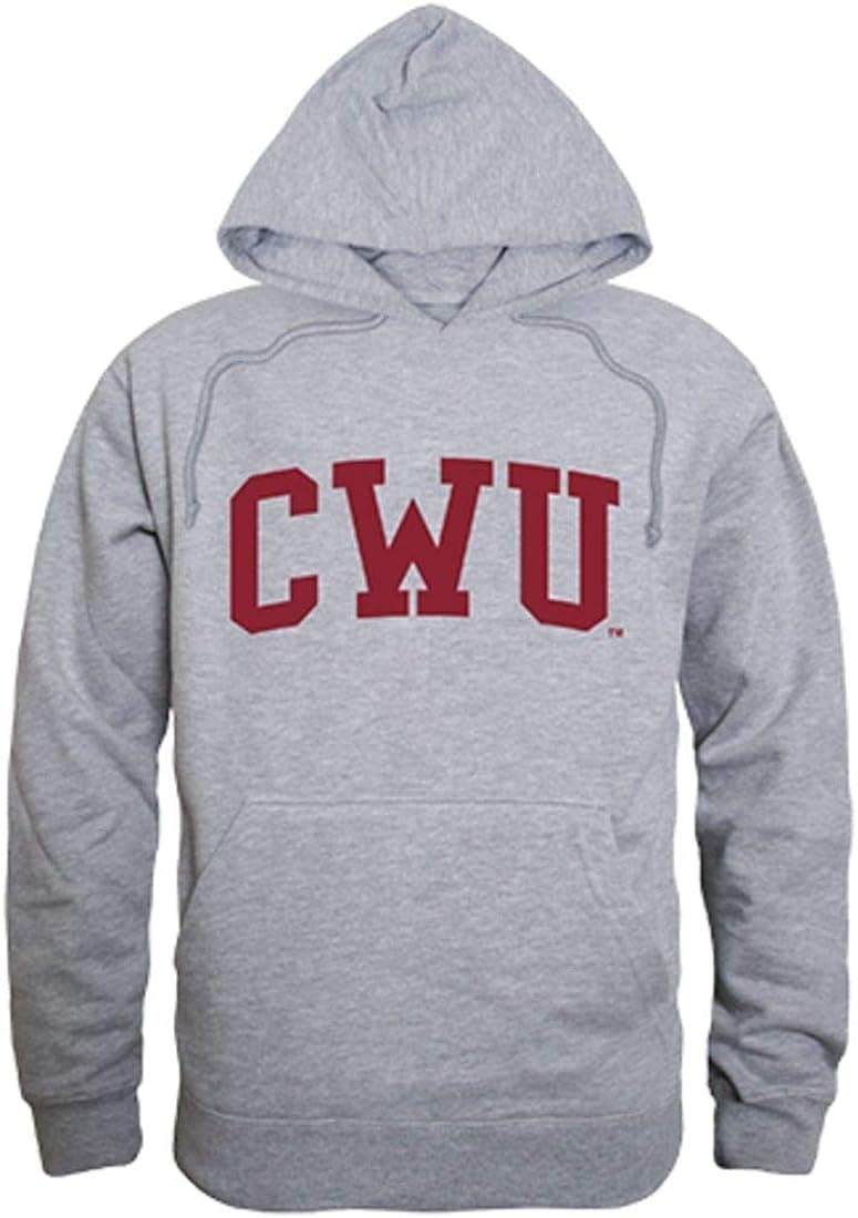 Central Washington University Wildcats Game Day Hoodie Sweatshirt Heather Grey
