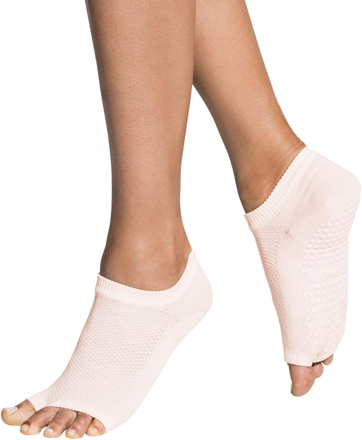 Tucketts Flow Toeless Non-Slip Grip Socks - Yoga, Barre, Pilates, Home & Leisure, 1 pair, S/M