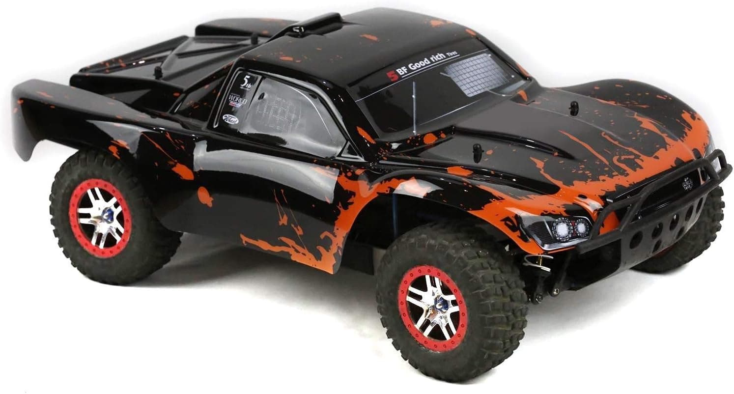 SummitLink Compatible Custom Body Muddy Orange Over Black Replacement for 1/10 Scale RC Car or Truck (Truck not Included) SS-BR-02