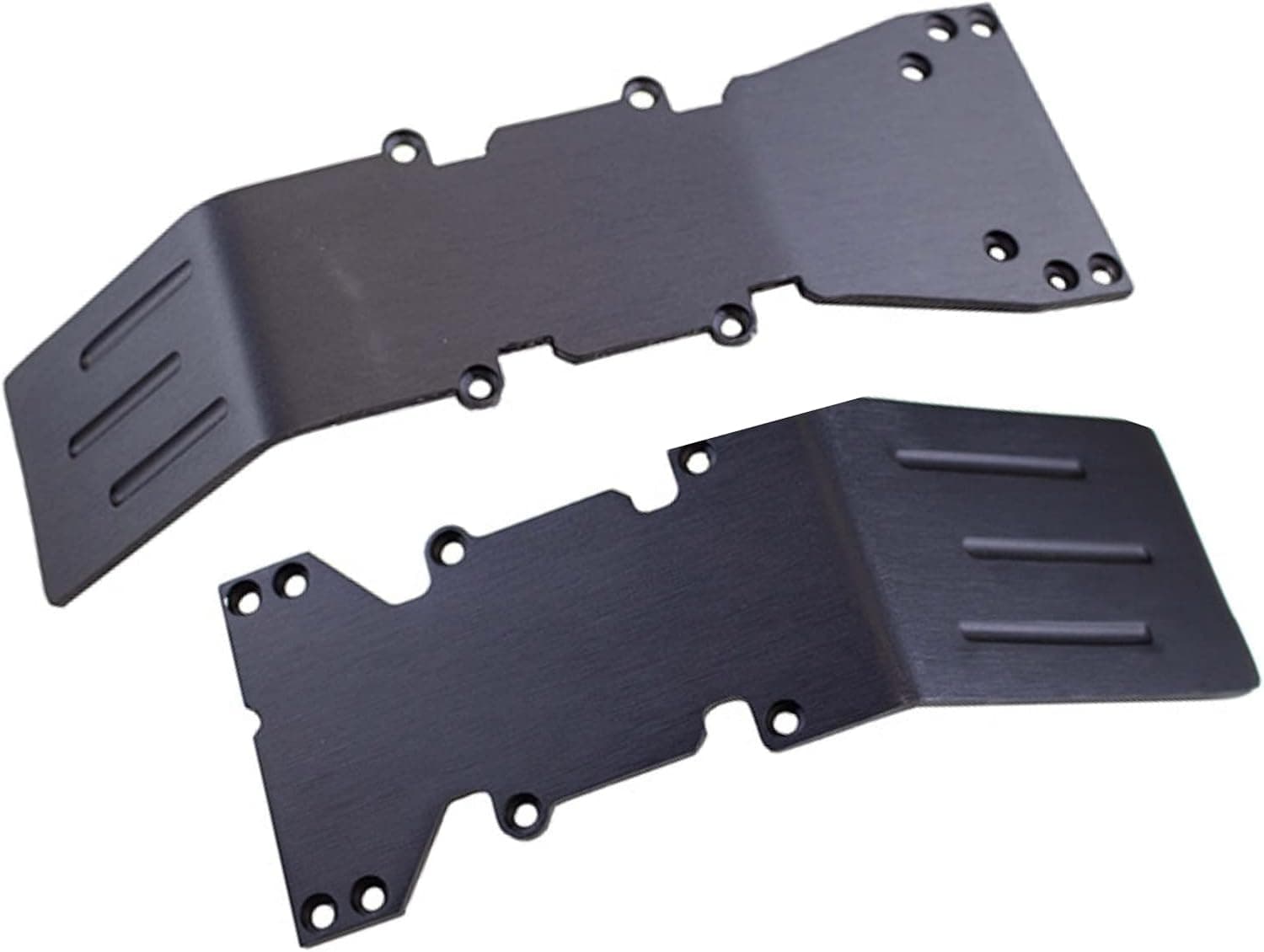 RC Raven RC Car Skid Plate for T-Maxx and E-maxx Black Anodized Aluminum Skid Plate Front and Rear - RC Car Upgrade Parts