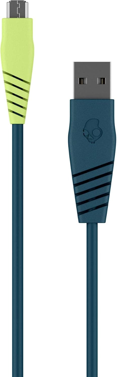 Skullcandy Line Micro USB Cable / Charge your Android Phone, Speaker, Headphones and more / USB to Micro USB Cable - 4ft Psycho Tropical