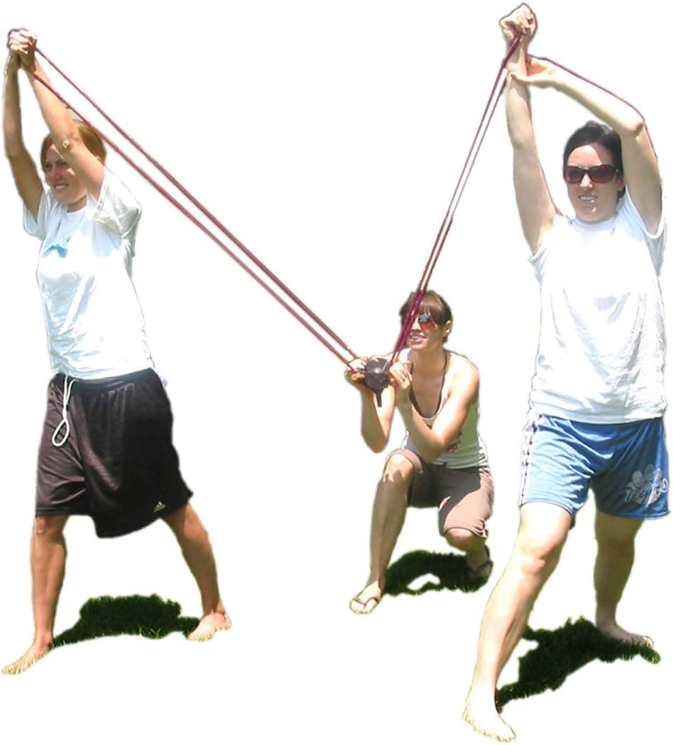 Water Balloon Launcher Slingshots 500 Yard Long Range, 2-3 Person Tshirt Pumpkin Launcher Slingshot, Party Game Yard Catapult Toys