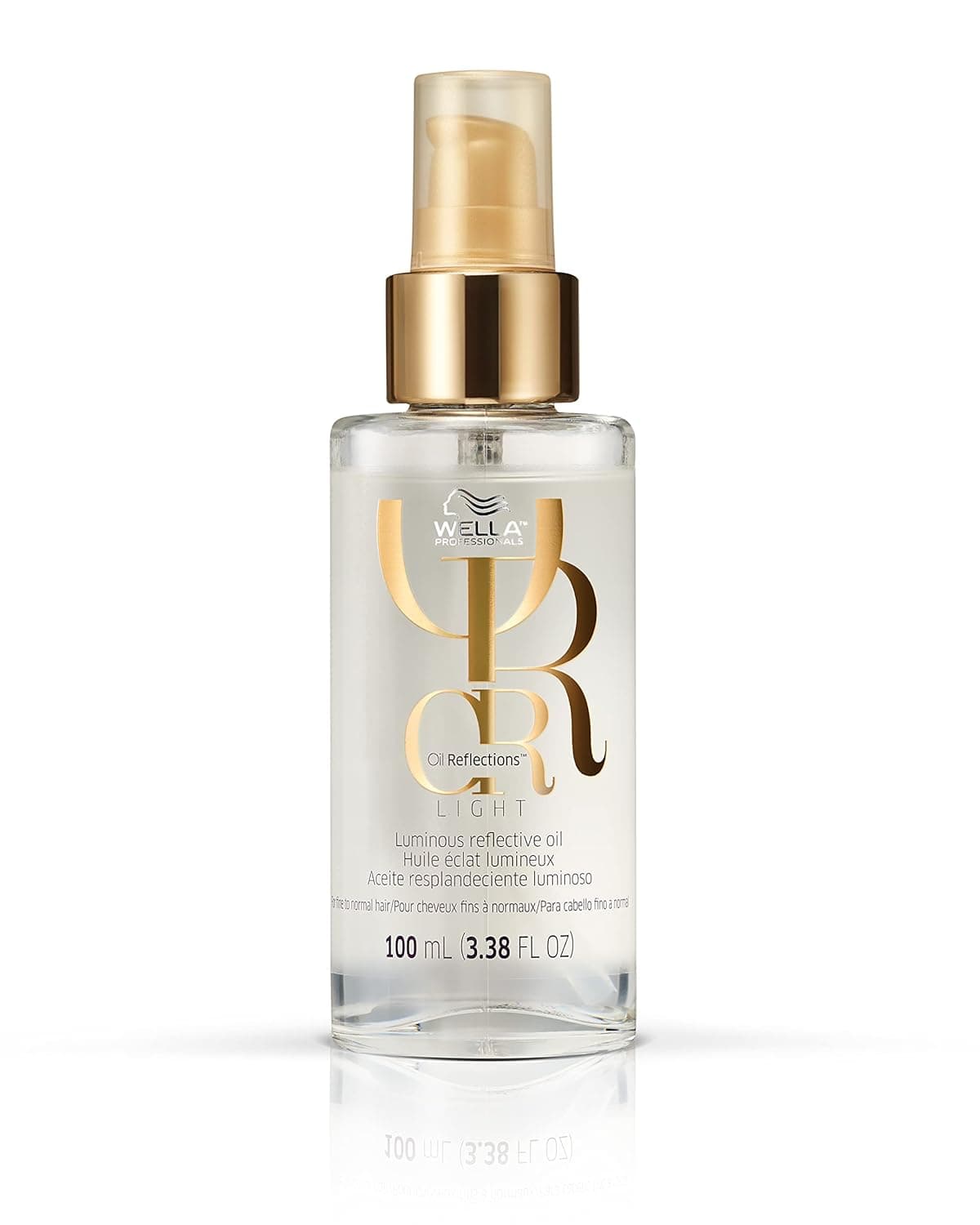 Wella Professionals Oil Reflections Light Luminous Reflective,Finishing Oil For Fine to Normal Hair, 3.38 fl oz