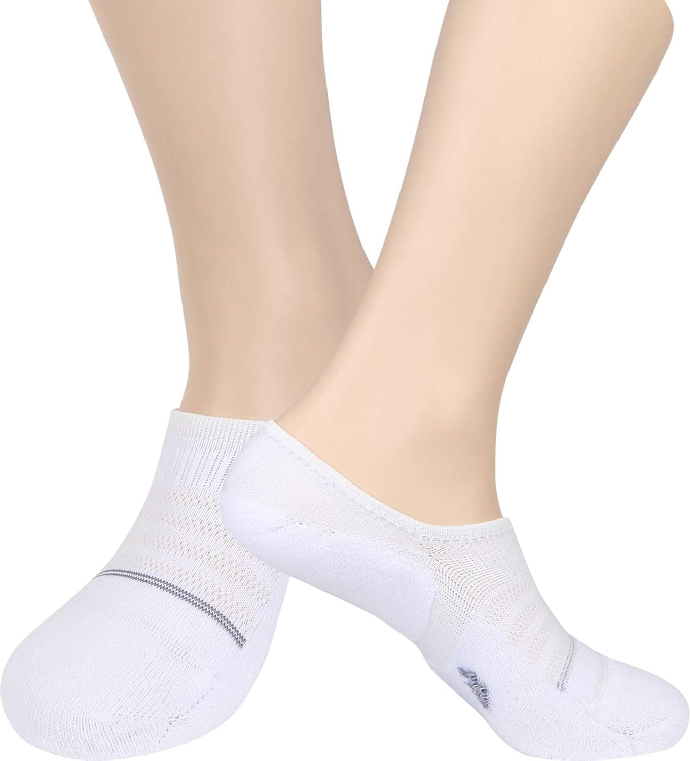 Pro Mountain Seamless Thick No Show Socks For Women Cotton Cushioned Low 6 Pack