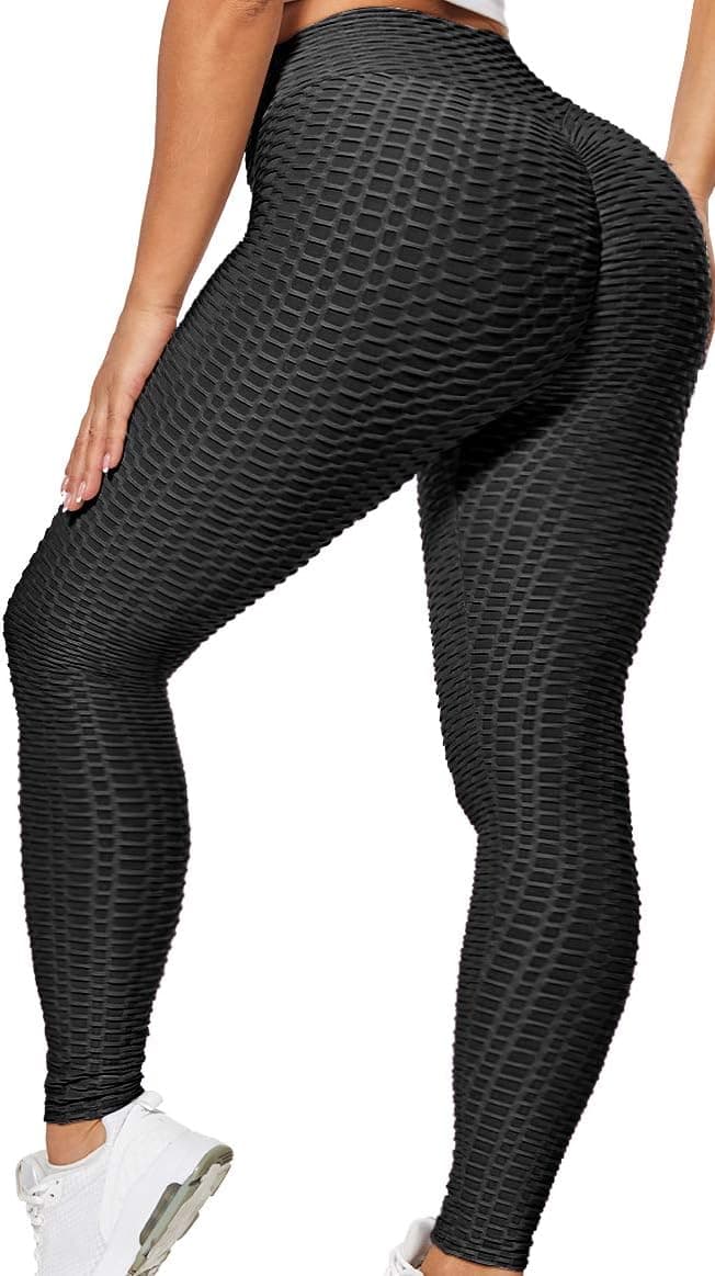 BURUNST High Waist Yoga Pants for Women Tummy Control Slimming Leggings Workout Running Butt Lifting