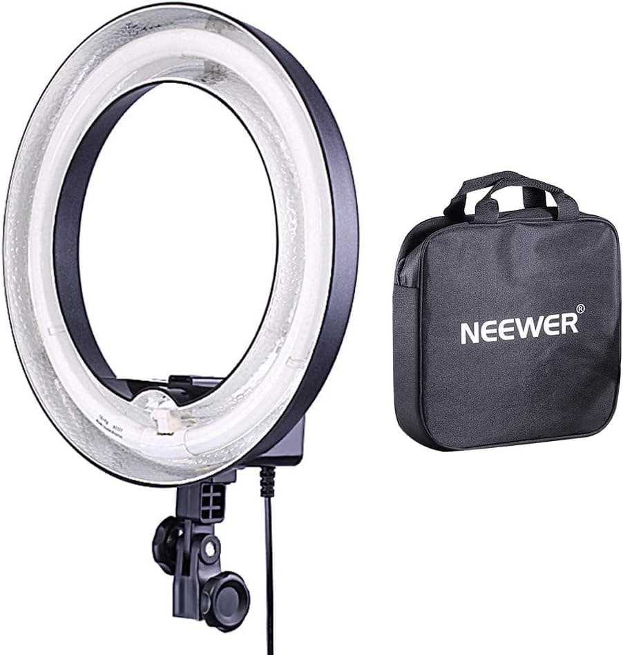 Neewer Camera Photo Video 14 inches/36 centimeters Outer 10 inches/25 centimeters Inner Ring Fluorescent Flash Light for Portrait,Photography and YouTube Vine Video Shooting,50W(400W Equivalent) 5500K