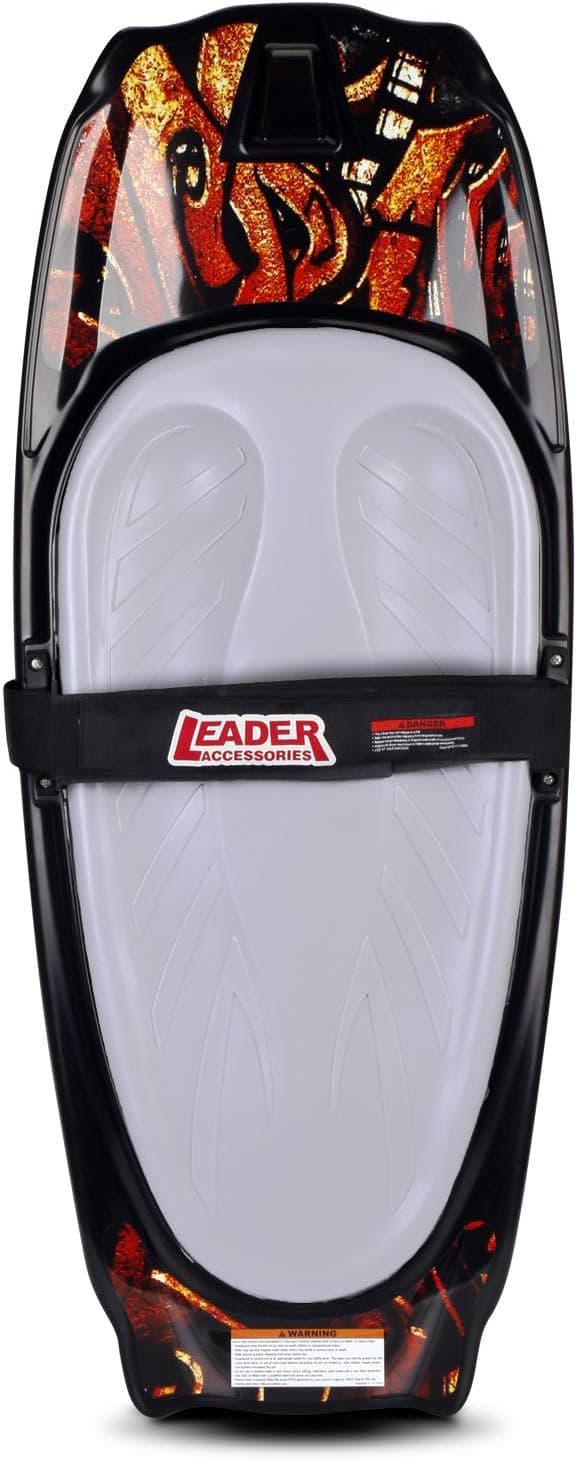Leader Accessories Kneeboard with Integrated Hook for Kids and Adults, 50" L (Red/Grey)