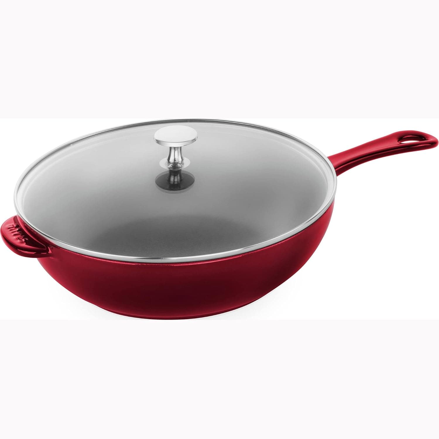 STAUB Cast Iron 2.9-qt Daily Pan with Glass Lid - Grenadine