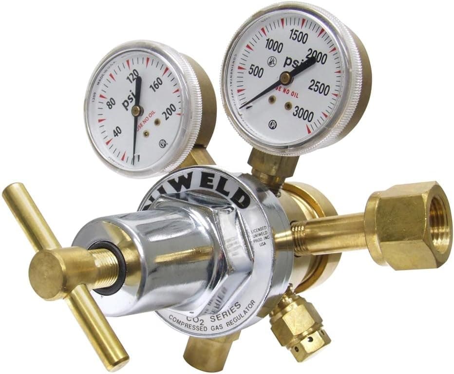 Uniweld RHT8013 Medium/Heavy Duty Two Stage CO2 Regulator with CGA320 Inlet