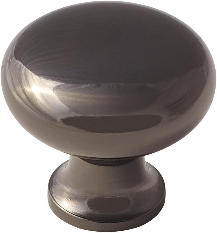 Amerock | Cabinet Knob | Black Nickel | 1-3/16 inch (30 mm) Diameter | The Anniversary Collection | 1 Pack | Drawer Knob | Cabinet Hardware