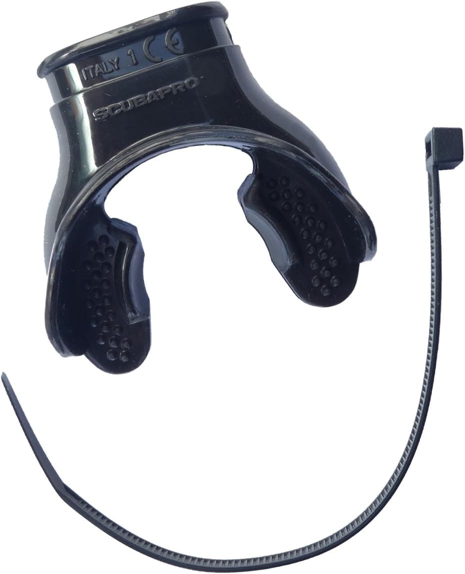 ScubaPro Mouthpiece, Silicone, with Clamp Black