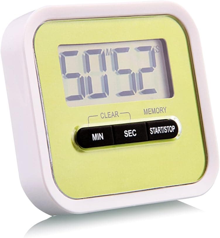 Raniaco Digital Kitchen Timer, Countup & Countdown Timer Maximum to 99 Minutes 59 Seconds