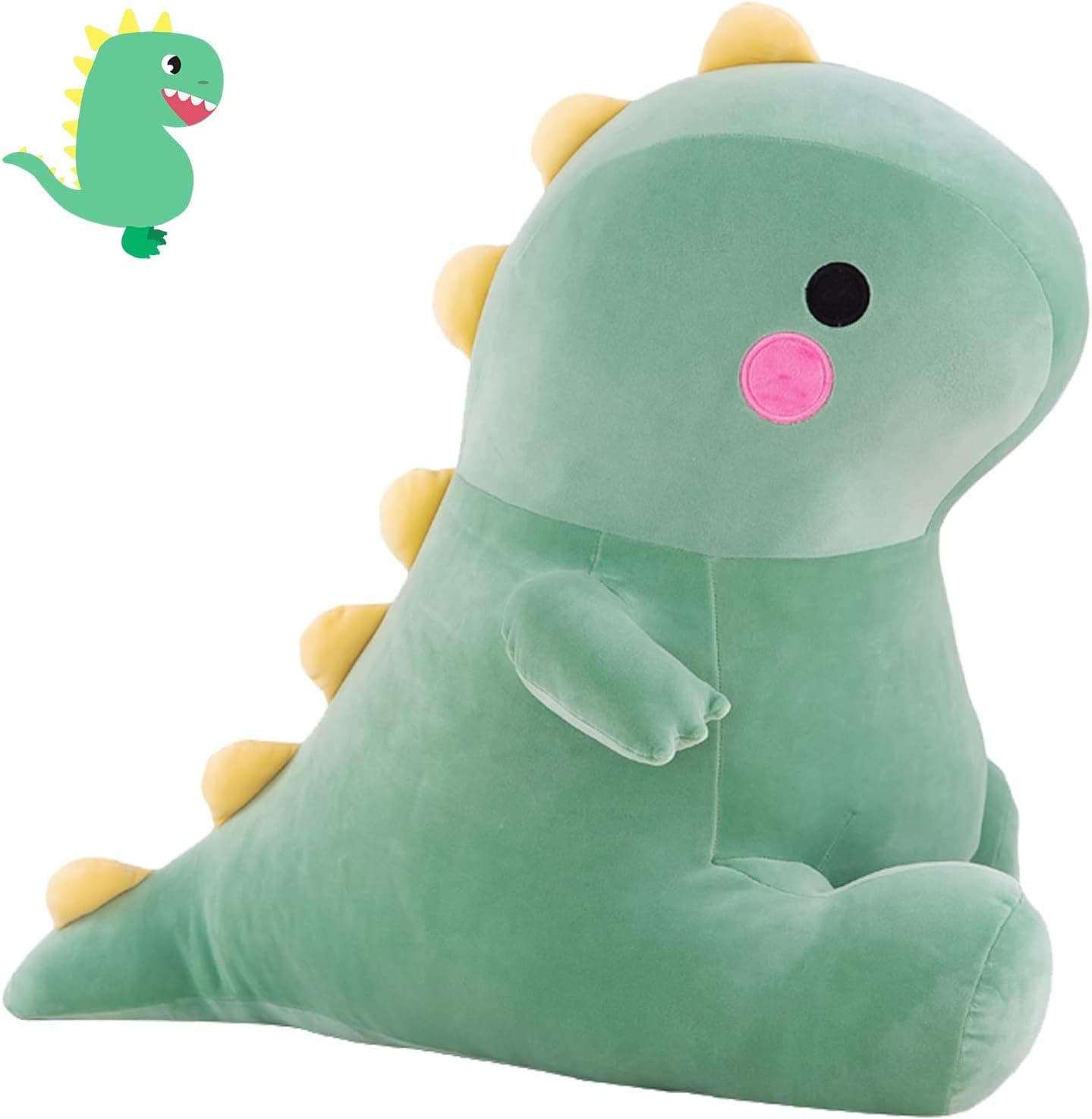 SNOWOLF 11.8'' Soft Plush Toy Dinosaur Cute Dinosaur Plushie Dino Pillows for Kids Adults(Green, 30cm/11.8inch)