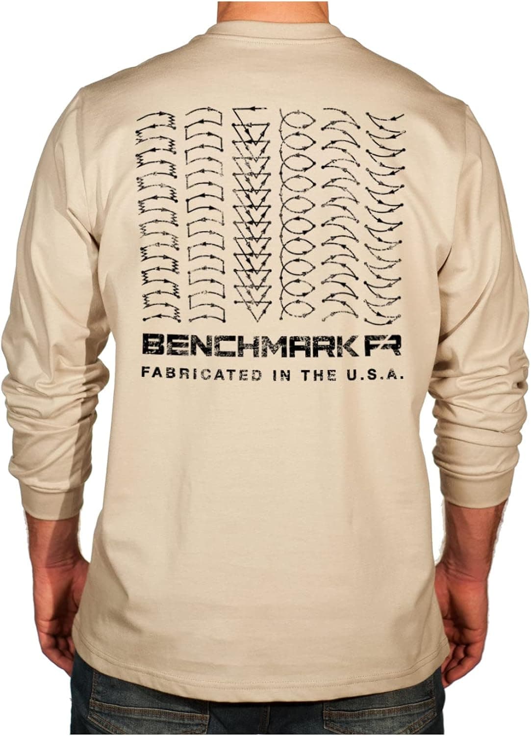 BENCHMARK FR Flame Resistant Long Sleeve Shirt with Chest Pocket - Weld Weave Graphic
