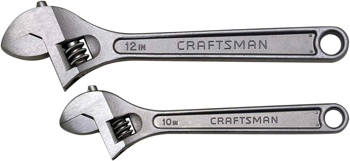 Craftsman 9-44012 Adjustable Wrench Set, 2-Piece