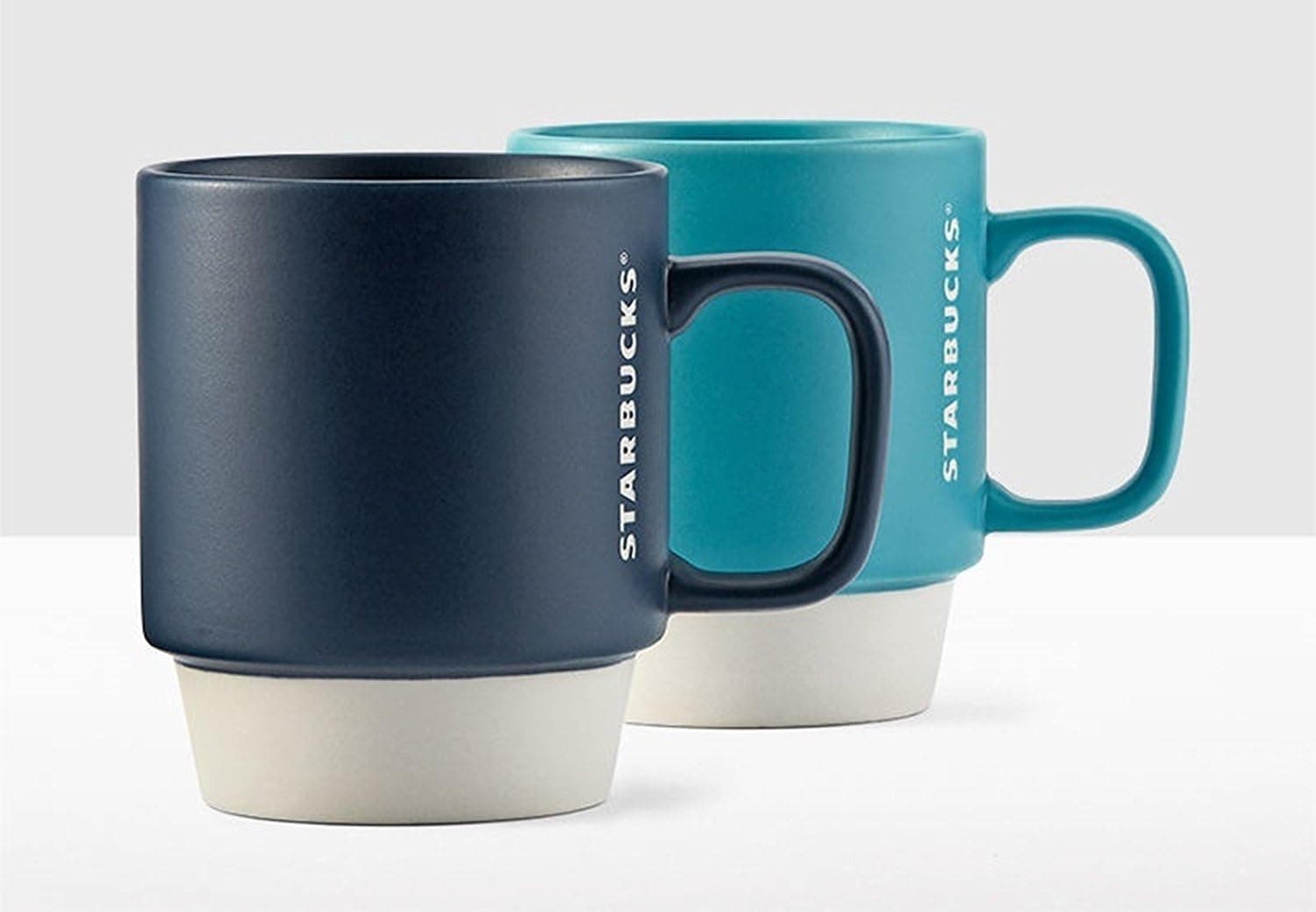 Starbucks Color Block Handle Mugs - Set of 2, 12 fl oz.