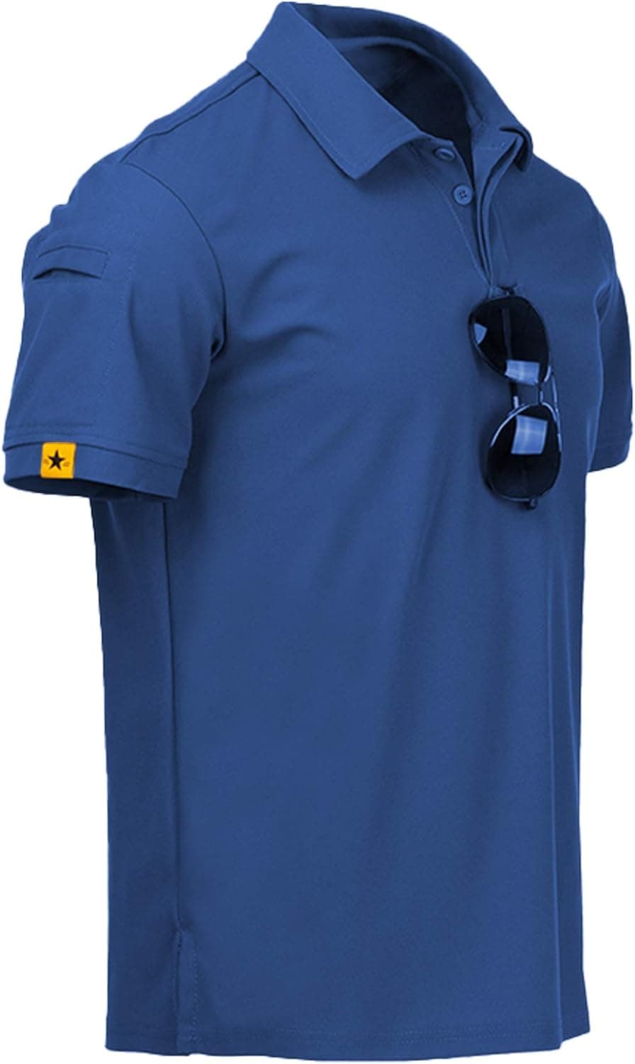 LLdress Men's Golf Polo Shirts Short Sleeve Summer Casual Outdoor Sports Tennis T-Shirt